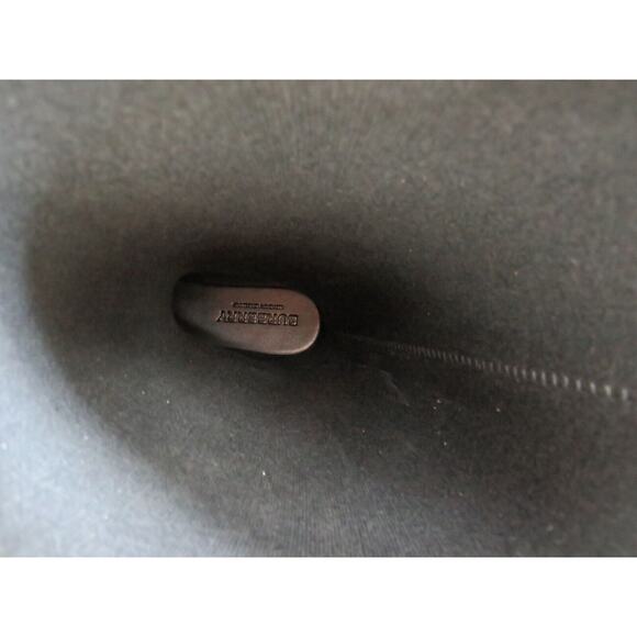 BURBERRY SIMEON BLACK RUBBER BEIGE CHECK LOGO KNEE HIGH RAIN BOOTS US 9 EU 39 - Picture 11 of 14